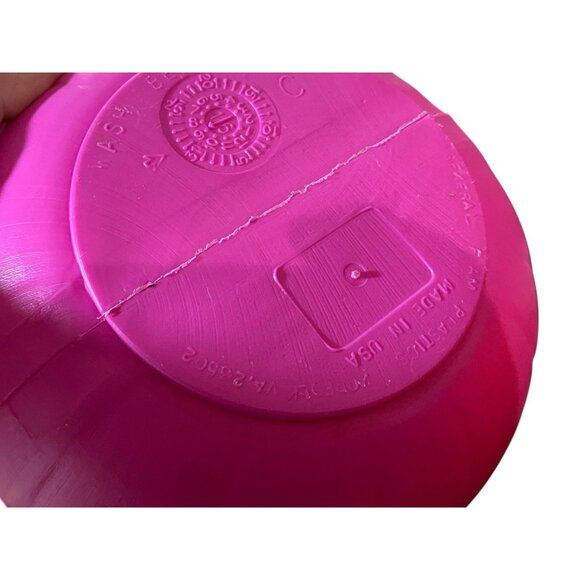 Vtg Halloween Candy Pails General Foam Pink Pumpkin JoL Runza Blow Mold Buckets - Picture 4 of 4